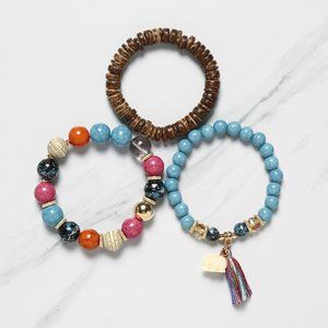 Stackable Bracelet with Elephant Charm